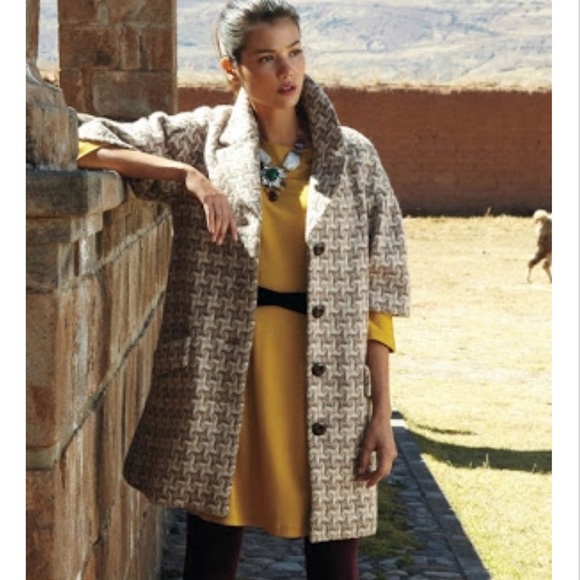 Anthropologie Jackets & Blazers - Anthropologie | Neo Houndstooth Coat Size 6